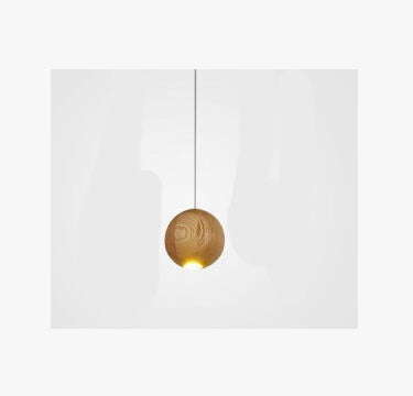 Nordic wood solid wood ball chandelier creative personality