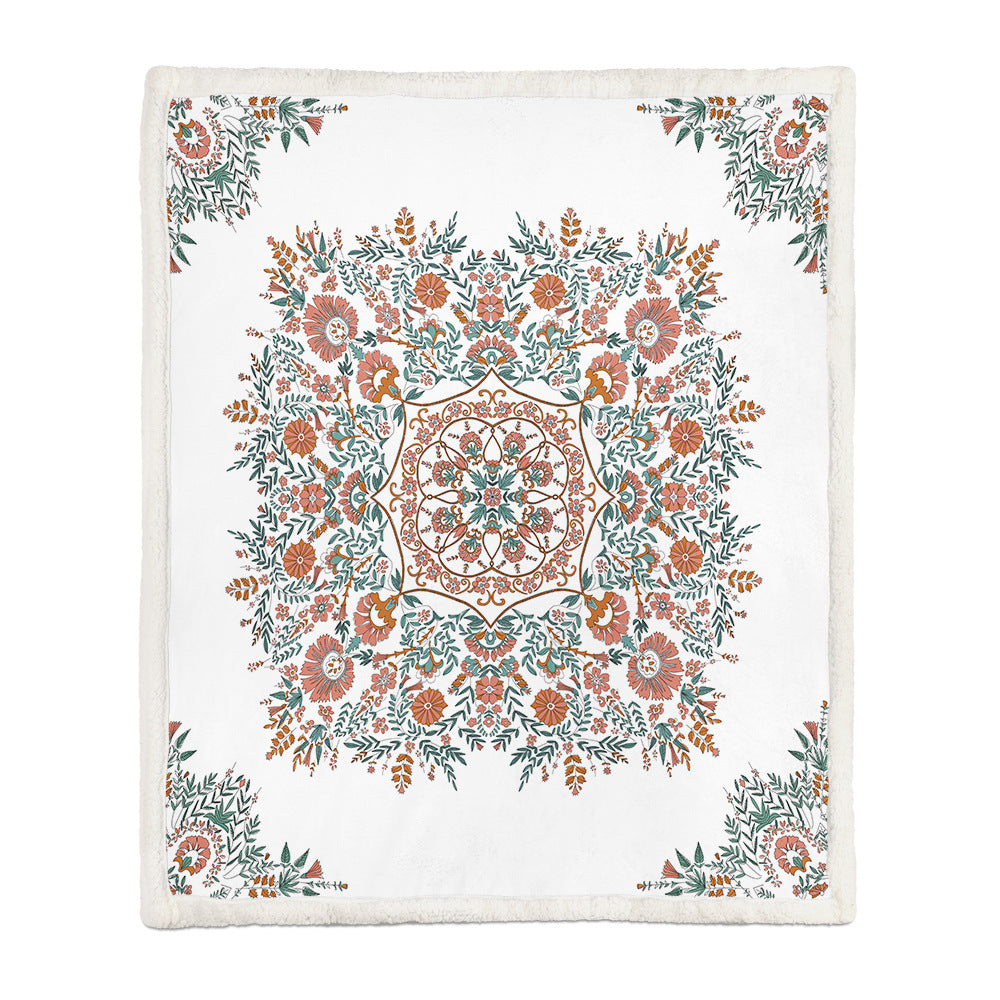 Flannel Blanket Air Conditioning Blanket Napping Blanket