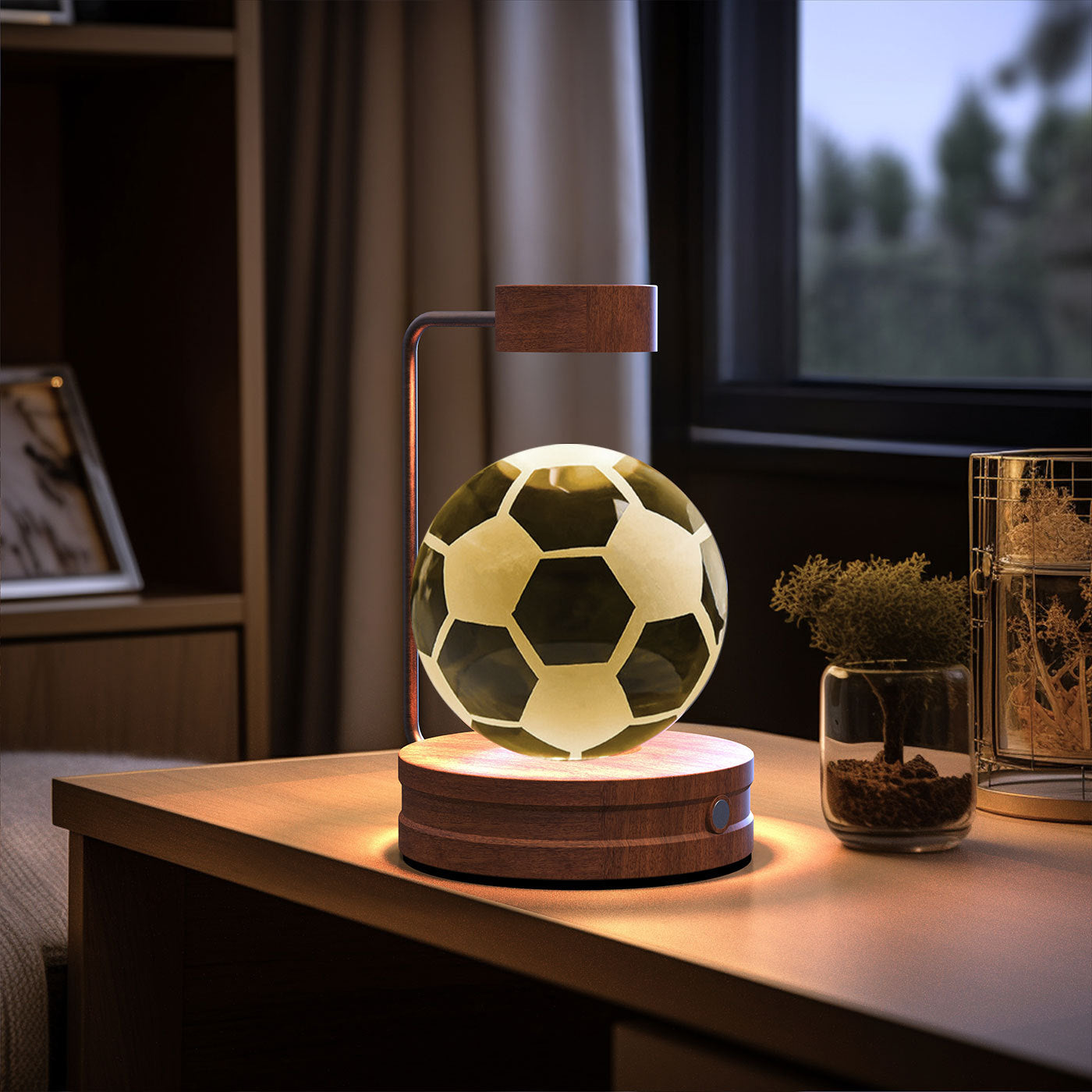 Crystal Ball Cosmic Dinosaur Indoor Night Light Lamp