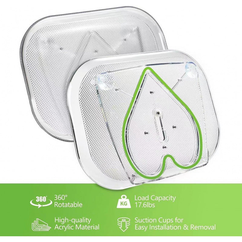 Refrigerator Rotating Tray Heart-shaped Track Transparent Refrigerator