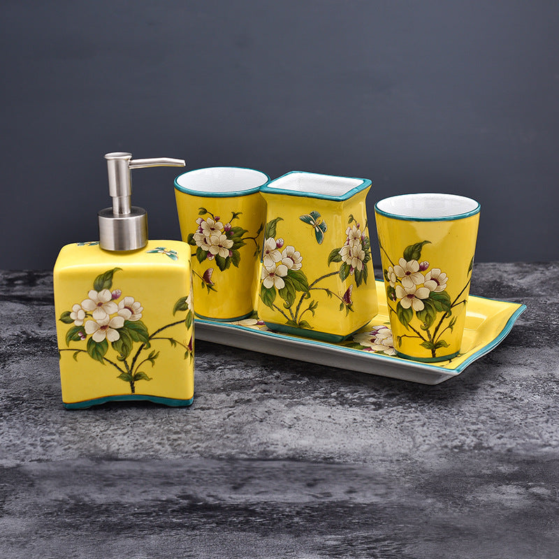 Wedding Supplies Ceramic Bathroom Components Set