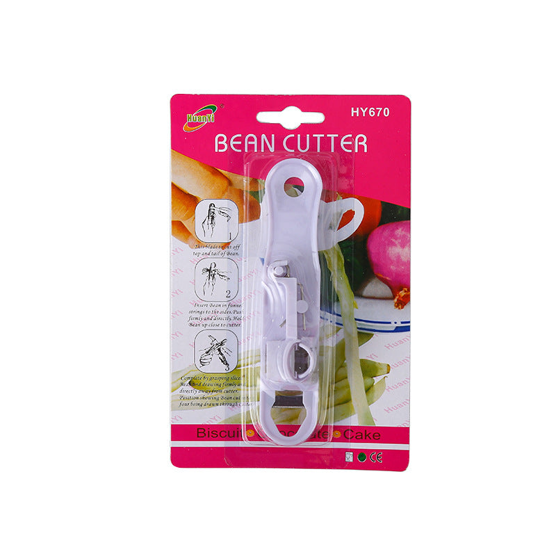 Green Bean Slicer Cutter Cut Fruit Vegetable Stringer Peeler