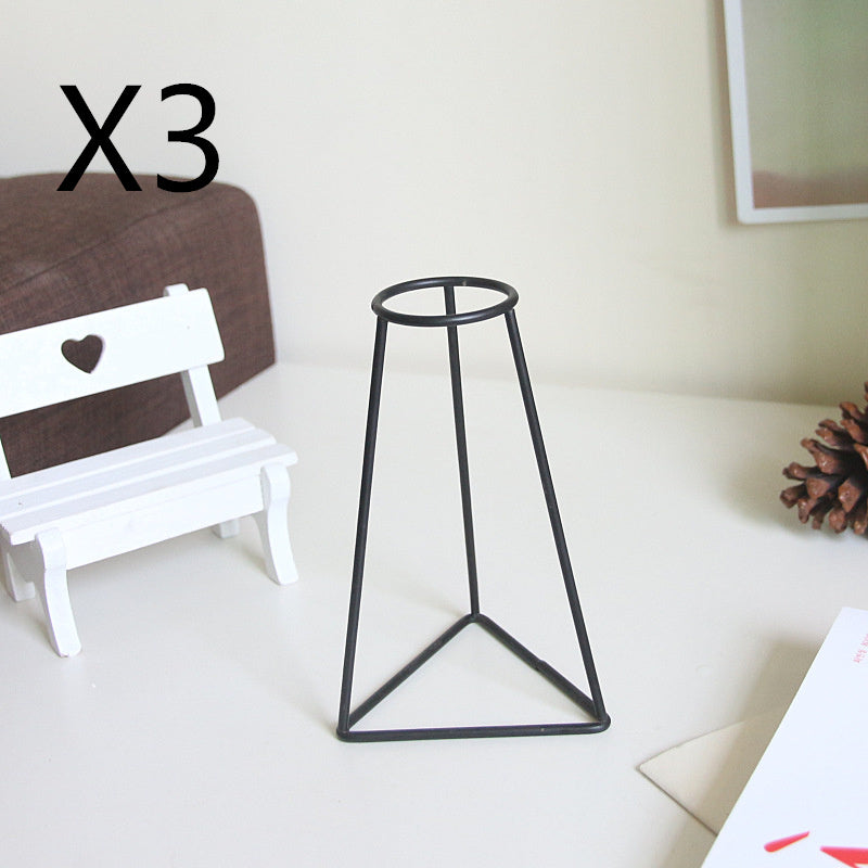 Ins Wire Vase Flower Arrangement Wrought Iron Nordic Creative Ornaments