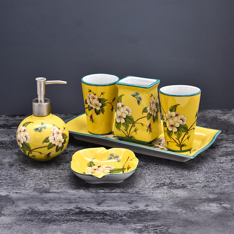 Wedding Supplies Ceramic Bathroom Components Set