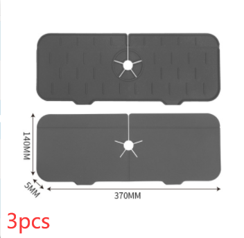 Kitchen Silicone Faucet Absorbent Mat Sink Splash Guard Faucet