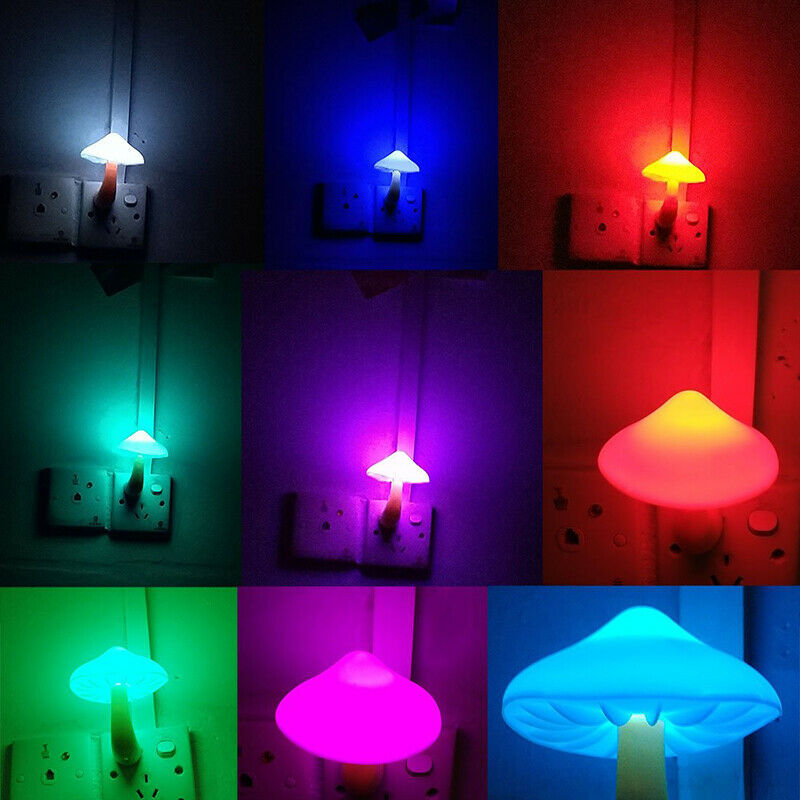Mushroom-shaped LED Lights With Automatic Sensors Decoration Lamps