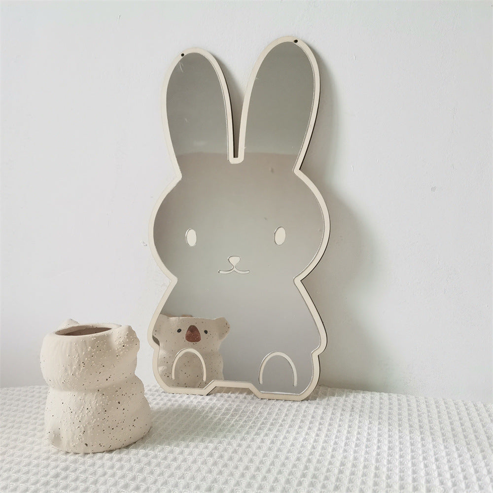 Ins Nordic Creative Home Decoration Crafts Rabbit Bear Acrylic Mirror