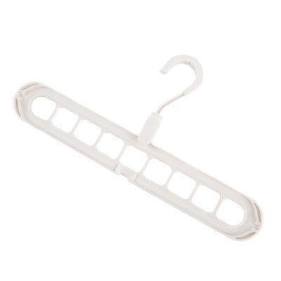 Nine-hole Seamless Folding Simple Storage Hanger For Bedroom