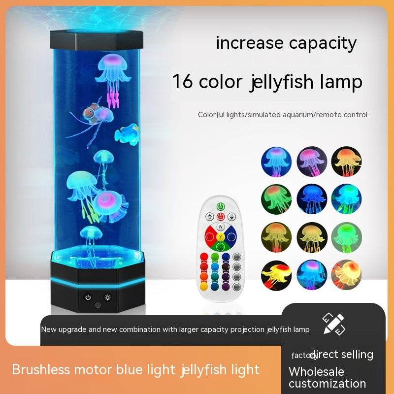 Jellyfish Lava Lamp 17 Colors Changing 15inch Jellyfish Lamp