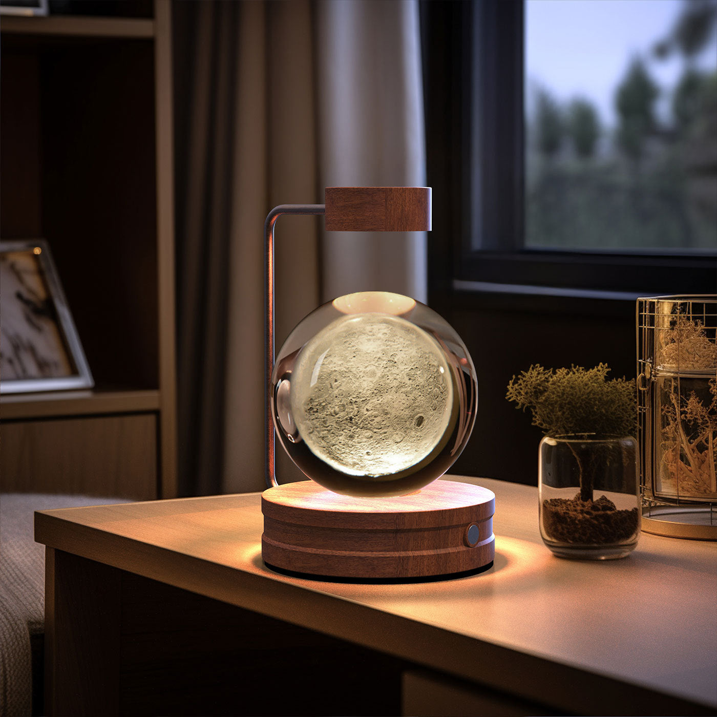 Crystal Ball Cosmic Dinosaur Indoor Night Light Lamp