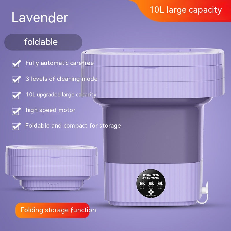 Plastic Folding Washing Machine Automatic Washing Underwear