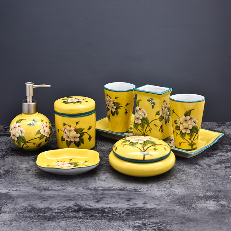 Wedding Supplies Ceramic Bathroom Components Set