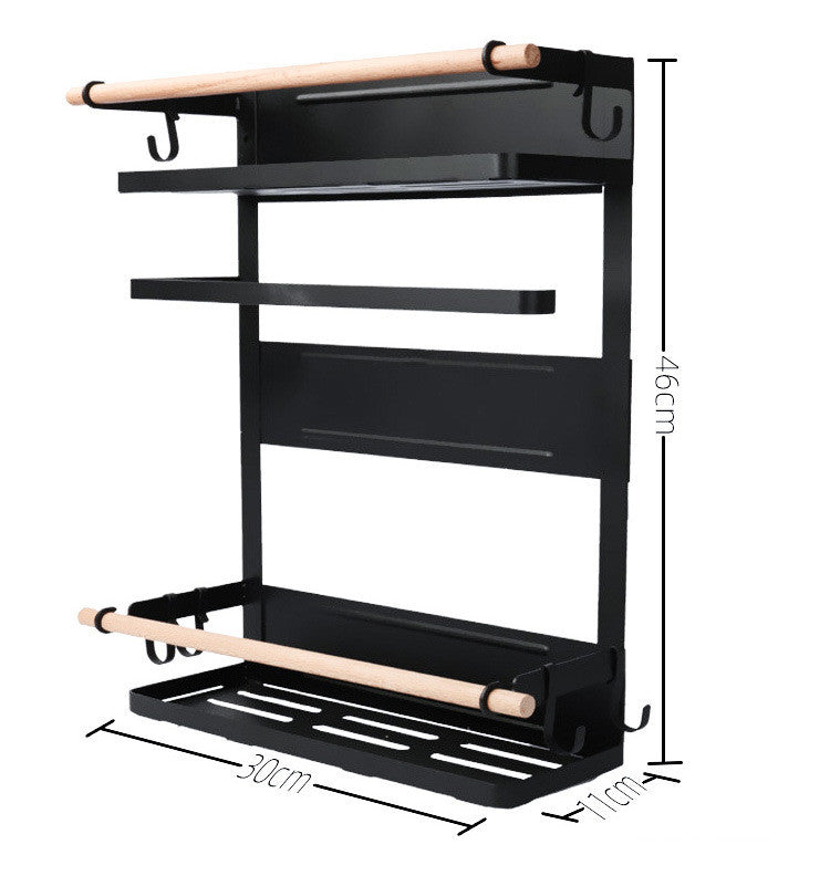 Multifunctional Hanger For Kitchen Sidewall Shelf