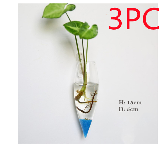 Fashion Wall Hanging Glass Flower Vase Terrarium Wall Fish Tank