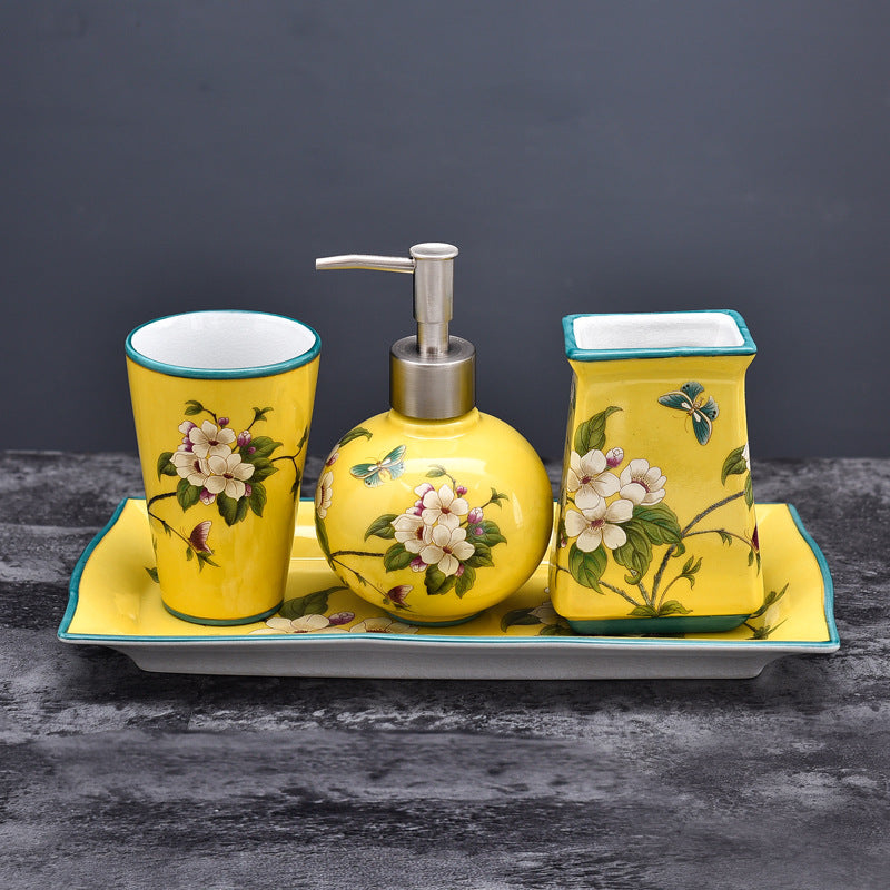 Wedding Supplies Ceramic Bathroom Components Set