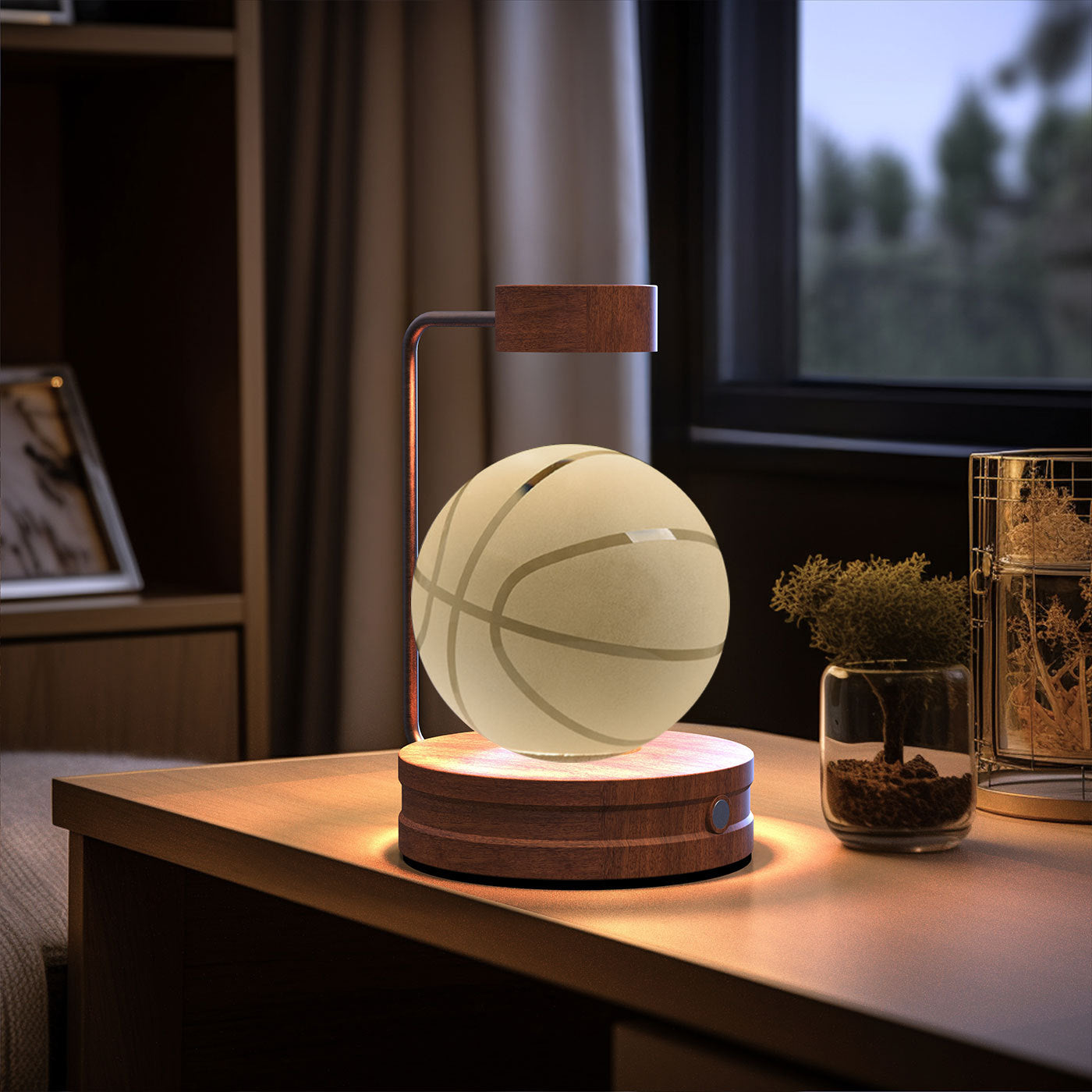 Crystal Ball Cosmic Dinosaur Indoor Night Light Lamp