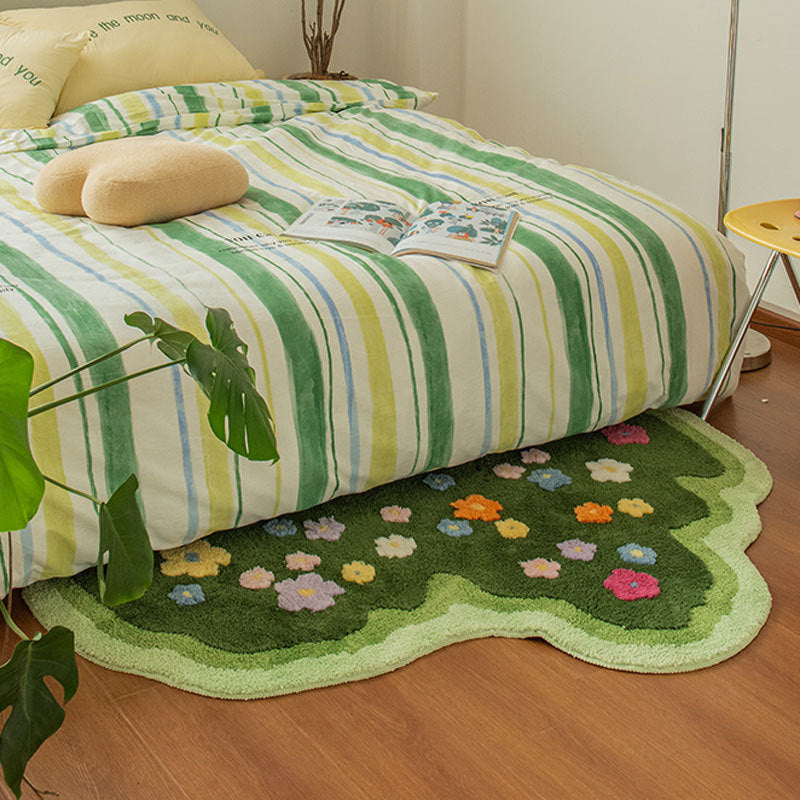 Living Room Carpet Plants Flower Bedroom Rug Soft Hallway