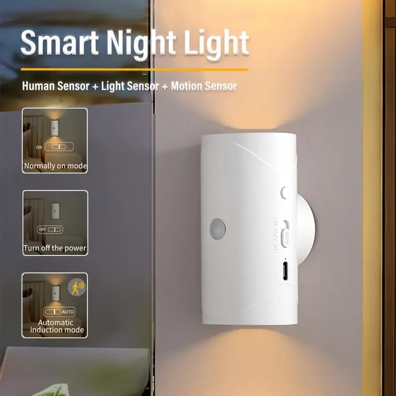RGB Gradient LED Night Light With Motion Sensor Wall Lamp