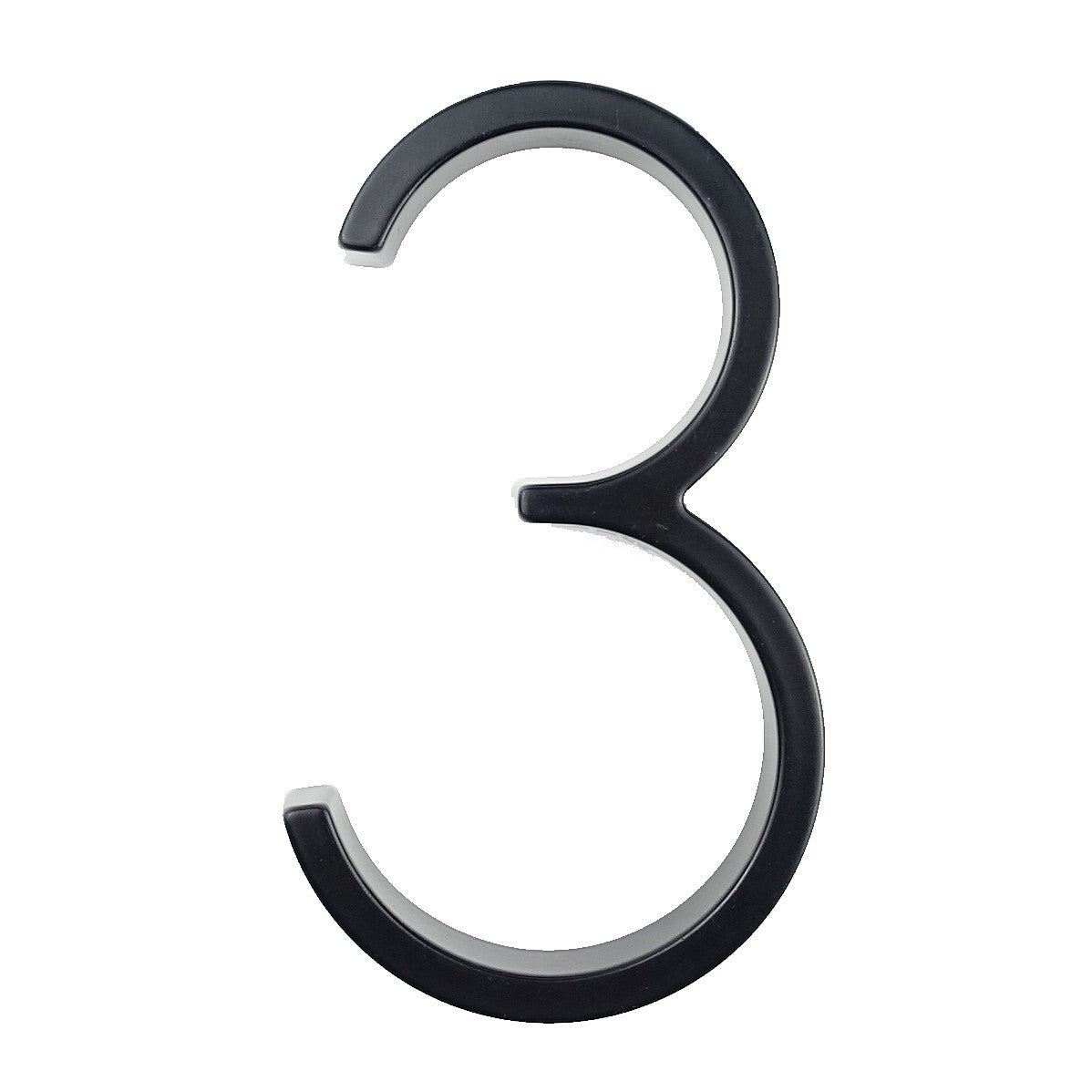 12CM Black 3D Three-dimensional Metal Digital Door Plate Number