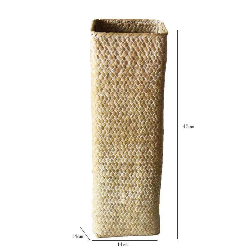 Straw Woven Living Room Handicraft Decorations With Barley Ear Vases