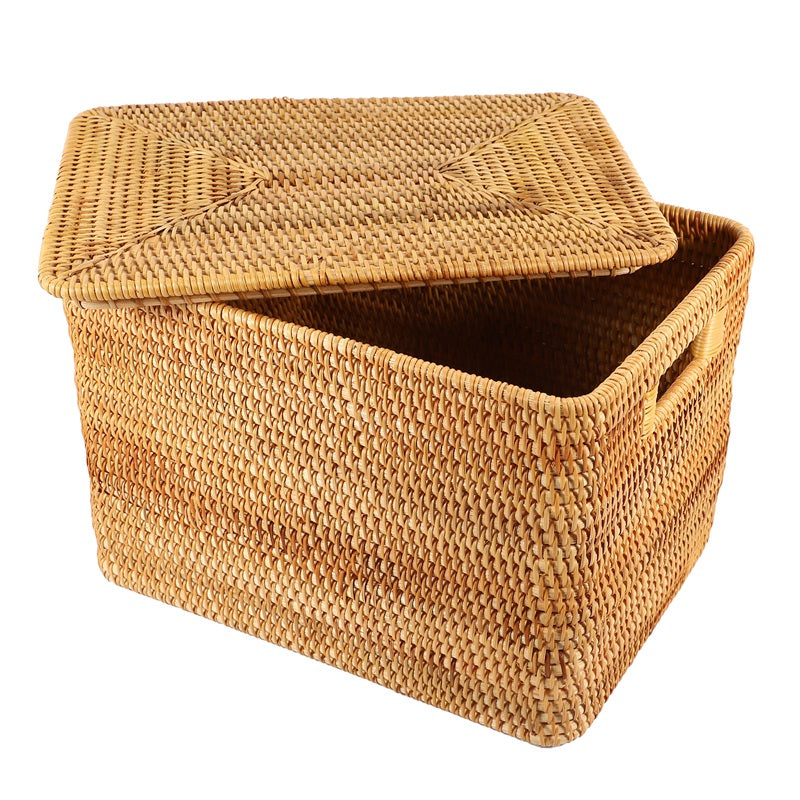 Vietnamese Rattan Storage Baskets Handmade