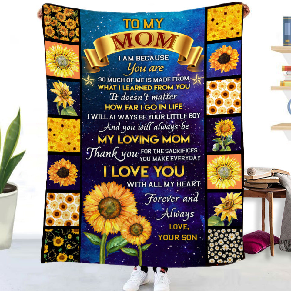 Double-sided Flannel Air Conditioning Napping Cover Blanket