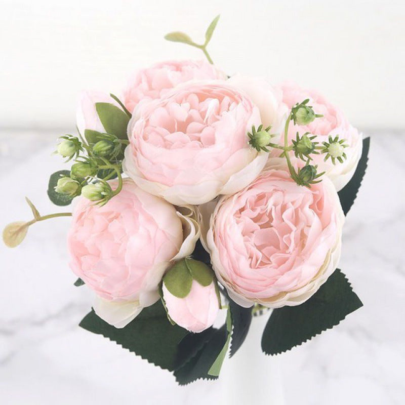 Artificial Feili Persian Peony Rose Bouquet