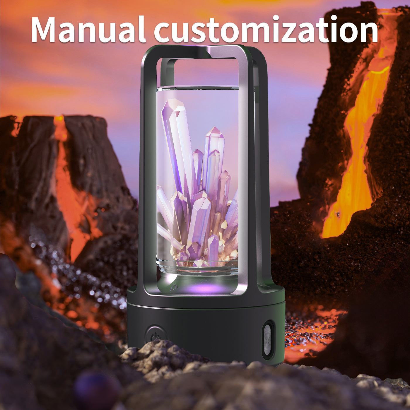 2 In 1 DIY Audio Crystal Light And Bluetooth-compatible Night Light