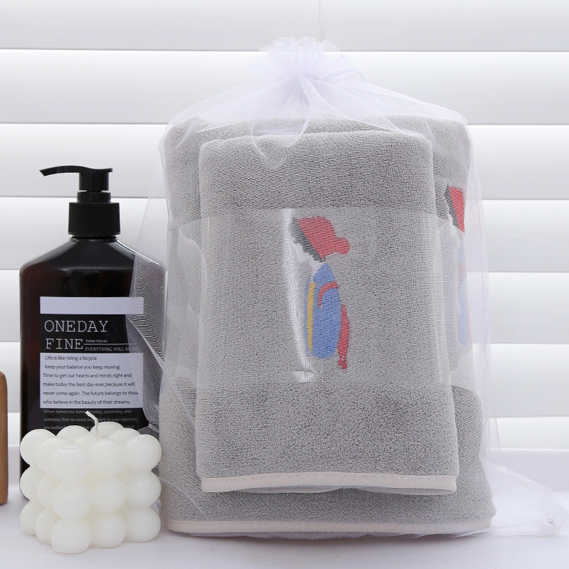 Gift Set Thickened Coral Velvet Mother Towel Net Celebrity Large Bath Towel