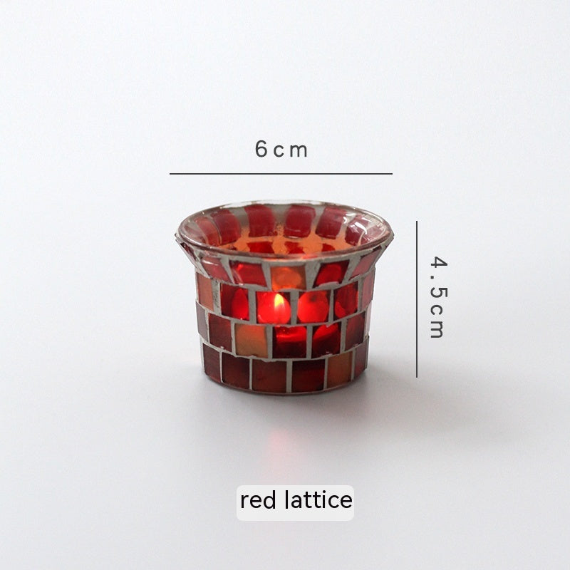Atmosphere Mosaic Candlestick Glass