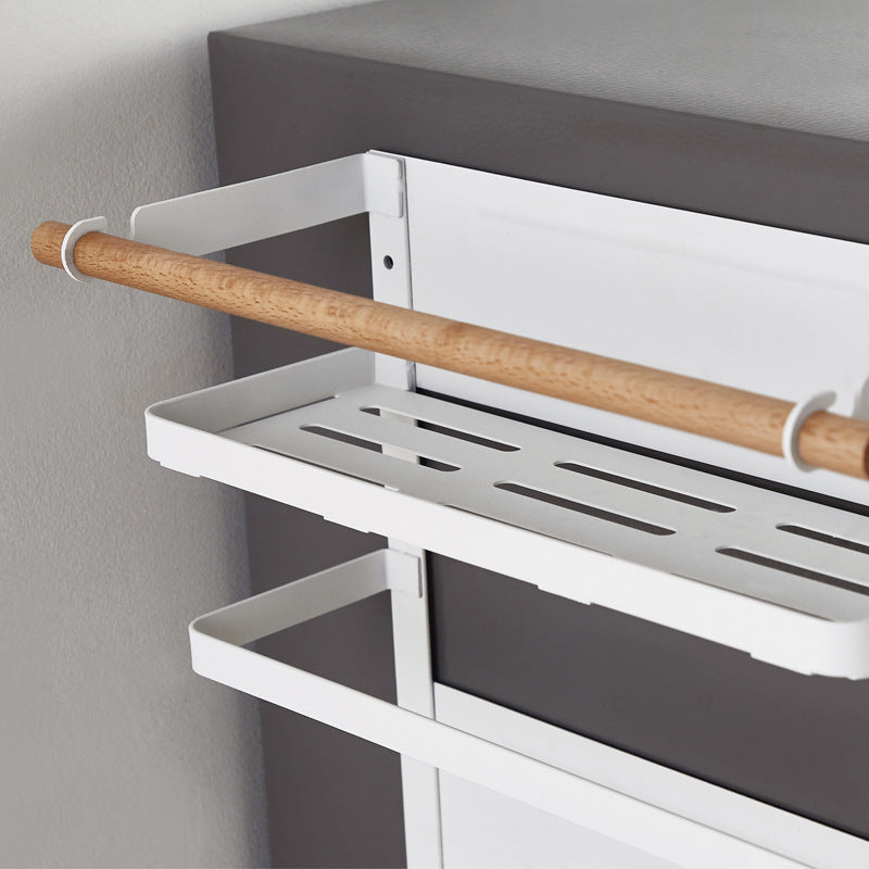 Multifunctional Hanger For Kitchen Sidewall Shelf