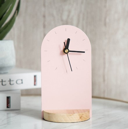 A few Clocks, Wrought Iron Wooden Base Clocks, Soft Decoration