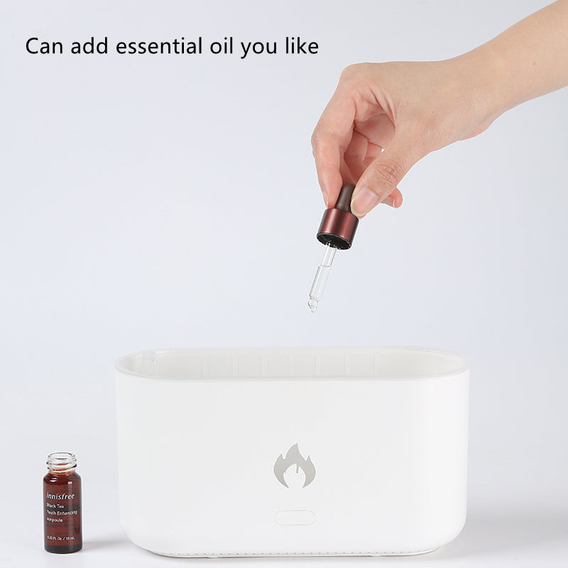 3D Flame Humidifier 300ML Ultrasonic Flame Aroma Diffuser