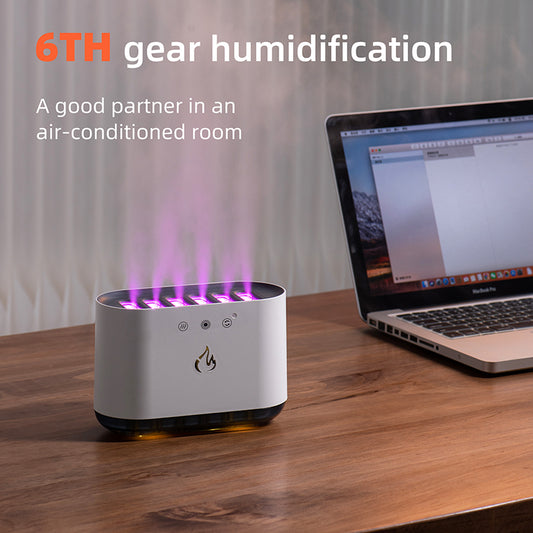 Dynamic Flame Humidifier USB Portable H20 Smart Ultrasonic Voice-Control