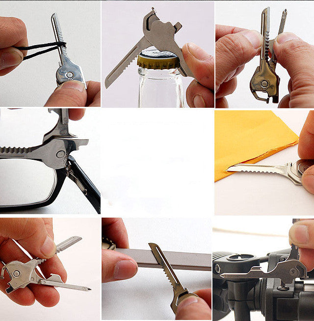 Multipurpose Keychain Key Survive Pocket Opener Shape