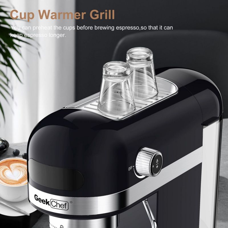 20 Bar Espresso Machine 1350W High Performance 1.4 Ldetachable