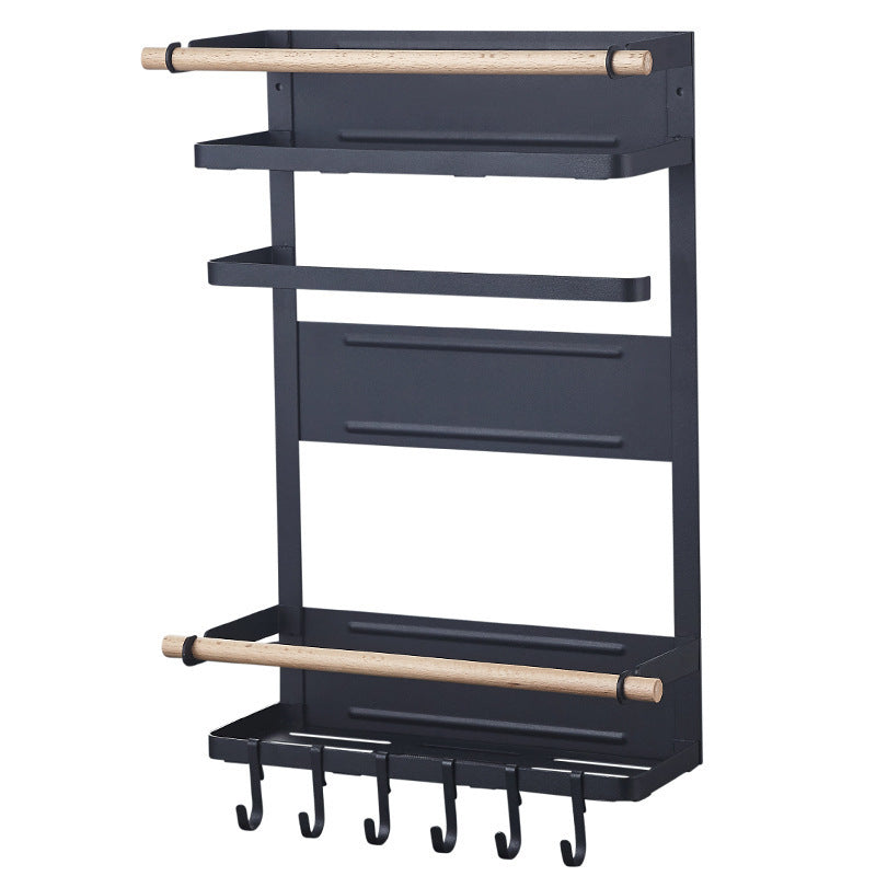 Multifunctional Hanger For Kitchen Sidewall Shelf