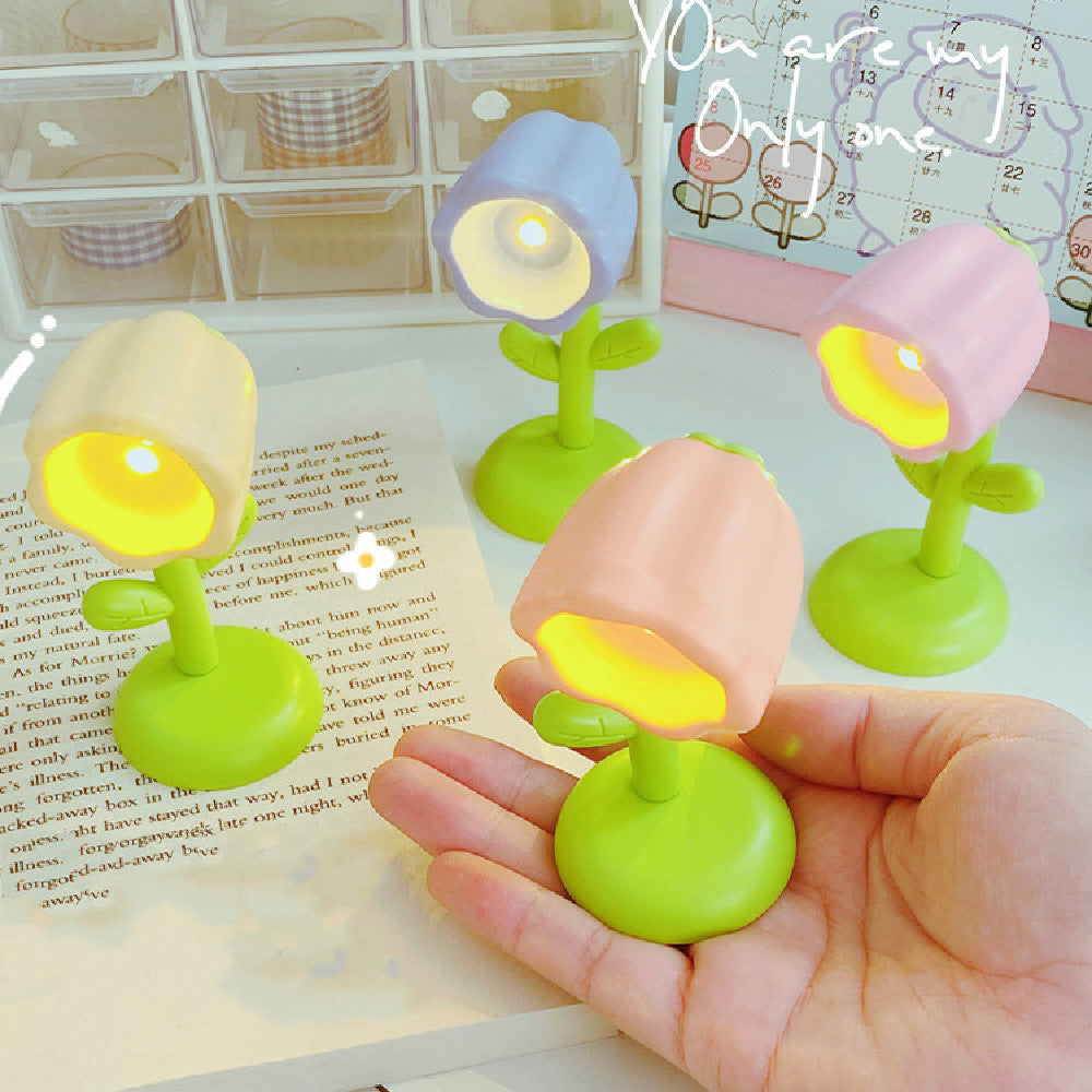 Creative Mini Magnetic Small Night Lamp Flowers Home Decor