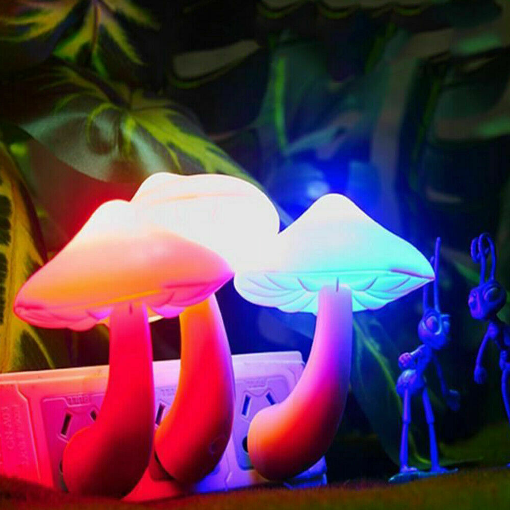 Mushroom-shaped LED Lights With Automatic Sensors Decoration Lamps