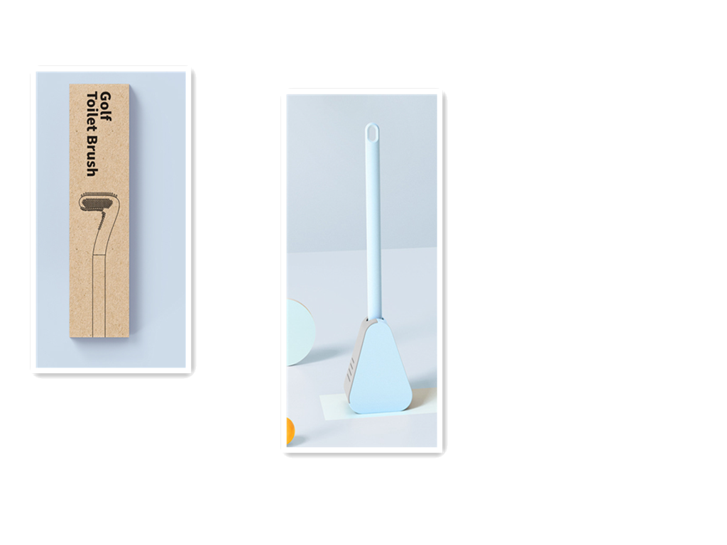 Golf Toilet Brush Wall-Mounted Cleaning Tools Silicone