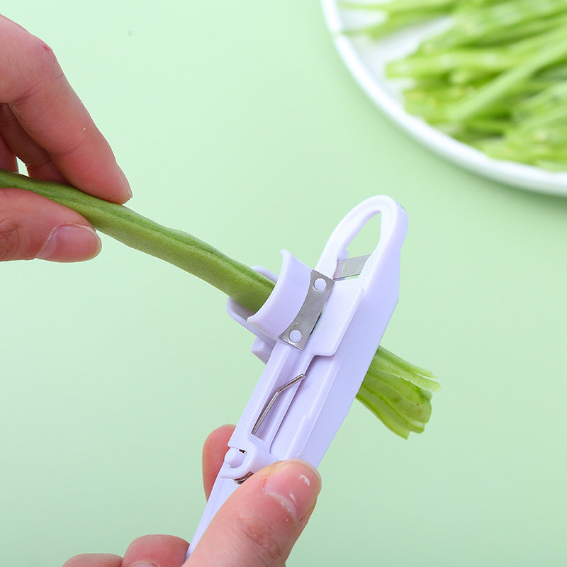 Green Bean Slicer Cutter Cut Fruit Vegetable Stringer Peeler