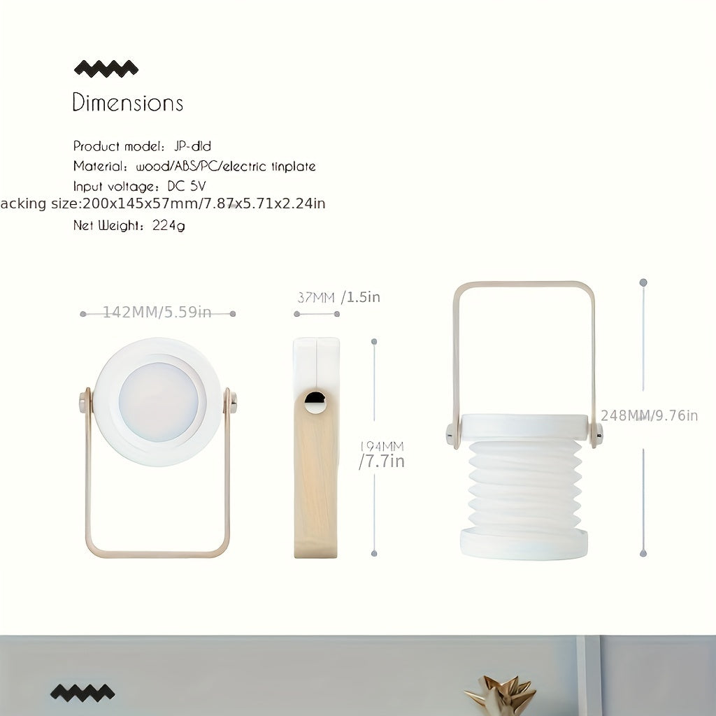 LED Lantern Light Nightlight Christmas Creative Folding Eye Lamp