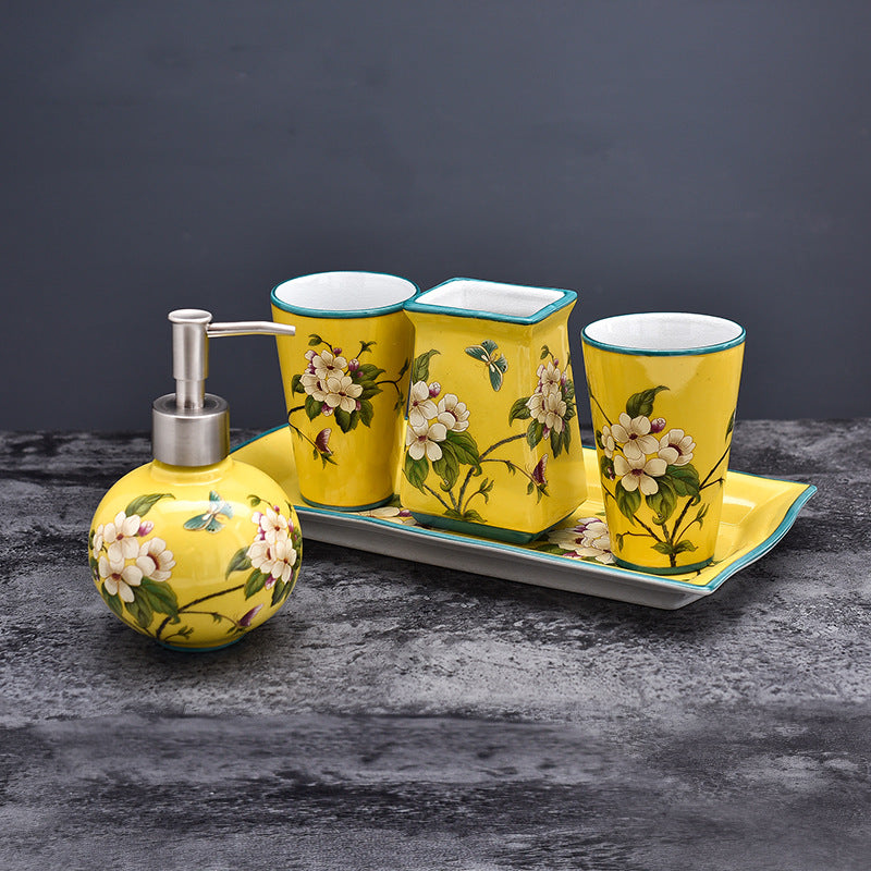 Wedding Supplies Ceramic Bathroom Components Set