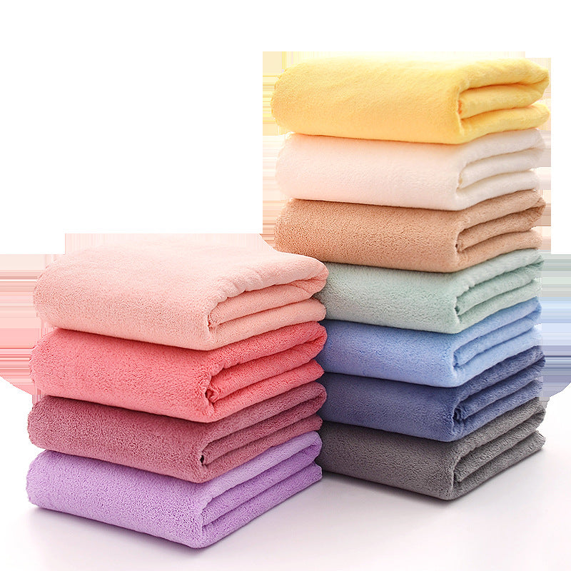 High-density Coral Fleece Absorbent Soft Bath Towel Face Towel