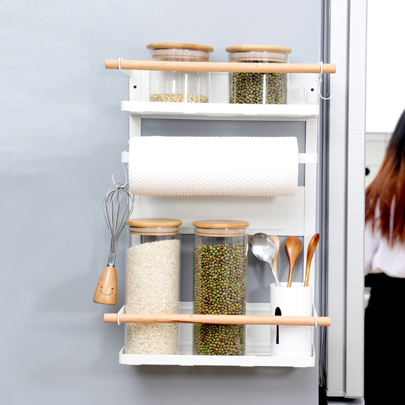 Multifunctional Hanger For Kitchen Sidewall Shelf