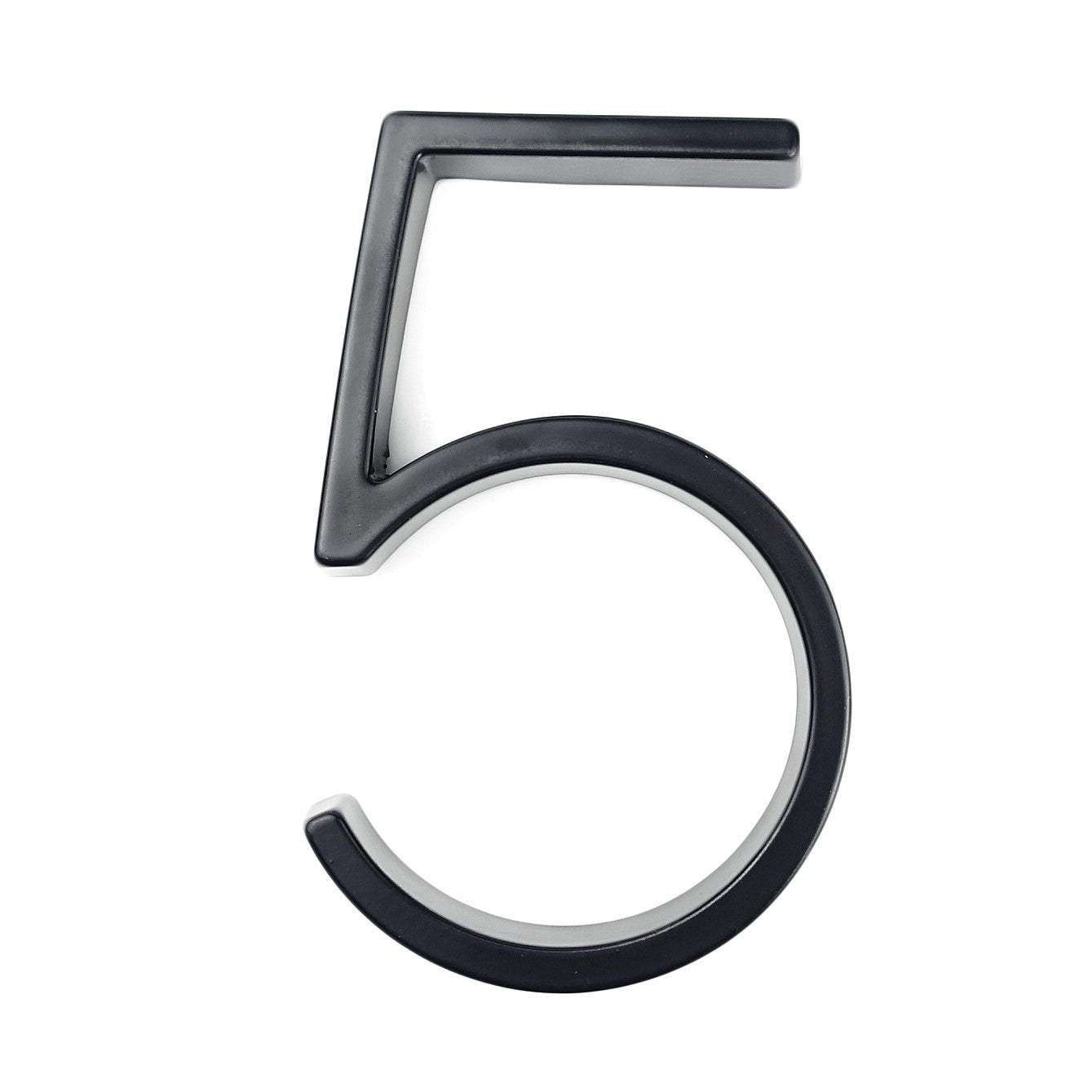 12CM Black 3D Three-dimensional Metal Digital Door Plate Number