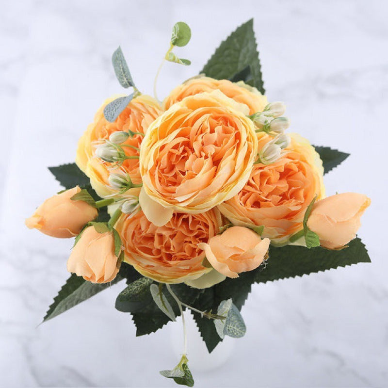 Artificial Feili Persian Peony Rose Bouquet