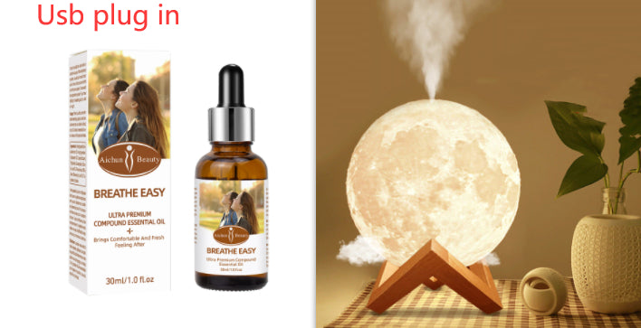 Lunar Humidifier Night Light Bedroom Household Aromatherapy