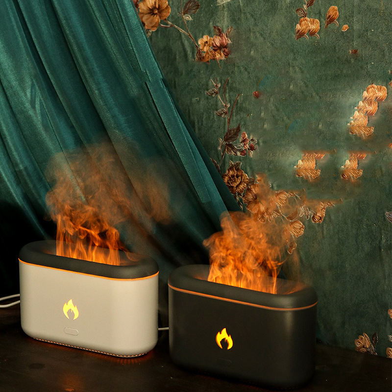 3D Flame Humidifier 300ML Ultrasonic Flame Aroma Diffuser