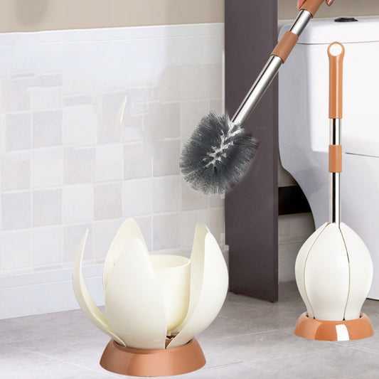 Soft Bristle Toilet Brush Holder Included Sturdy Easy Clean